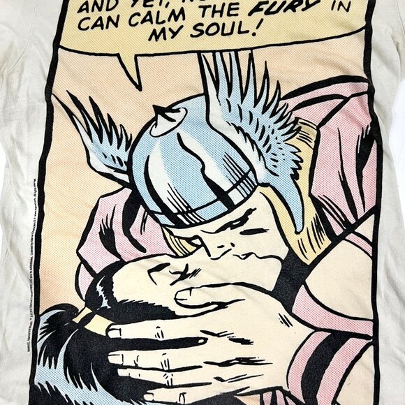 Thor Marvel Comics Women's T-Shirt | Cream | 2011 | Large - Picture 5 of 5